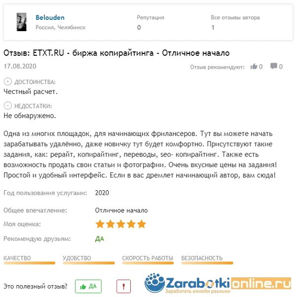 Отзыв о Etxt